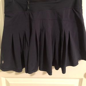Lululemon tall tennis skirt (Dark Navy)